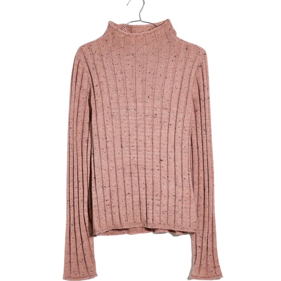 Madewell Sweaters - NWT Madewell Evercrest Blush Turtleneck Sweater